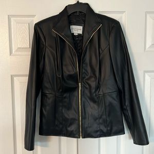 NWOT Cole haan faux Leather Jacket